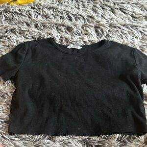 black Crop top